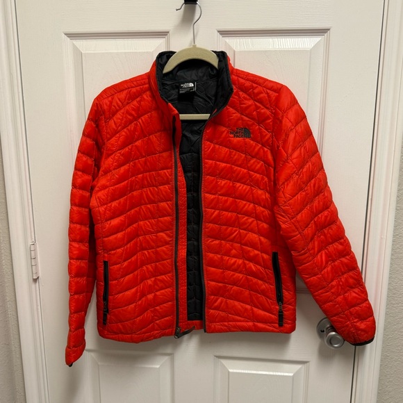 The North Face Red Quilted Puffer Jacket